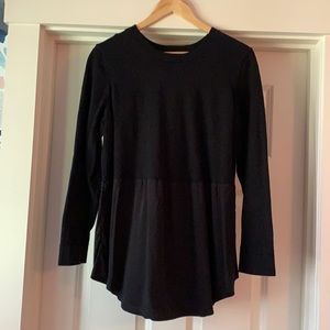 Universal Standard Mixed Media Button Back top